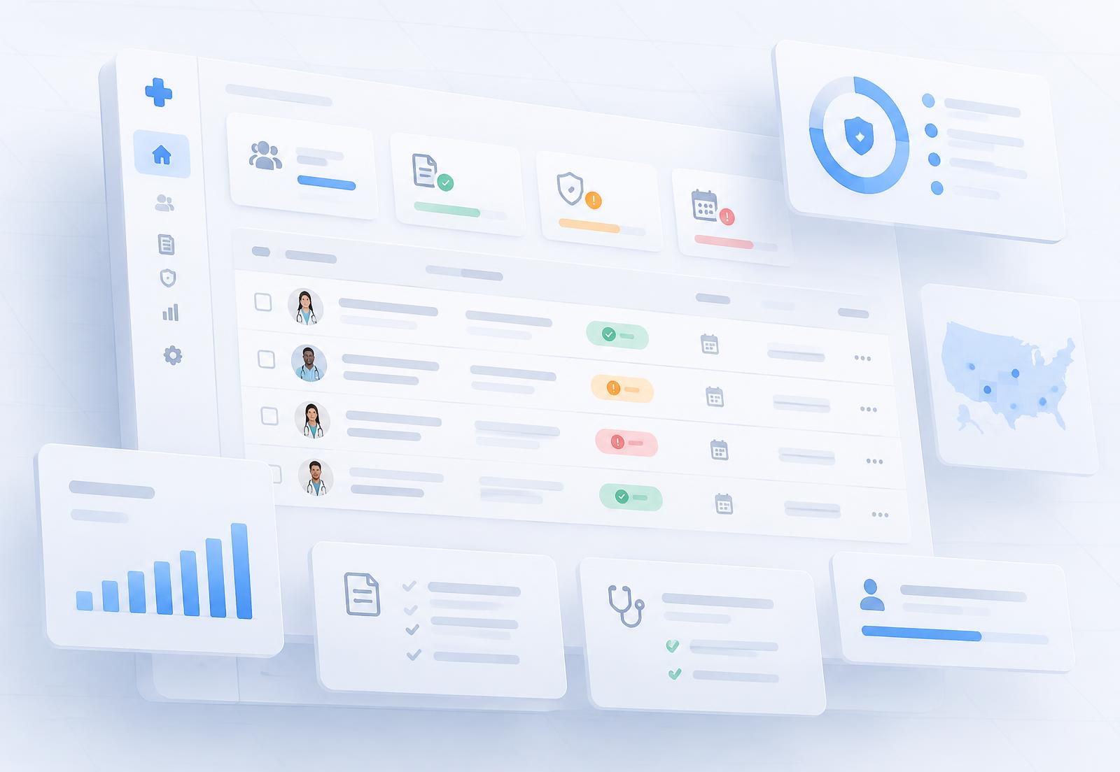 Credentialing dashboard preview